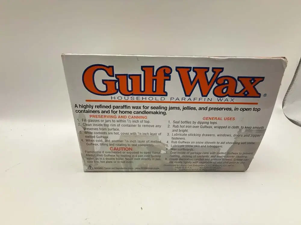 Royal Oak Gulf Wax Household Paraffin Wax 16 oz for Canning and Candlemaking